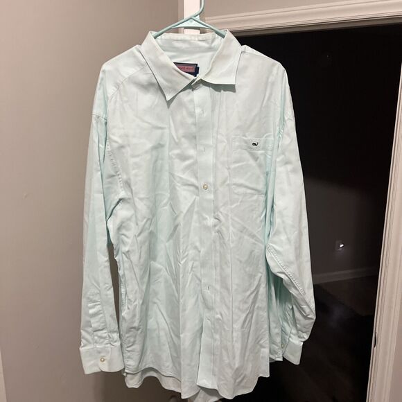 Vineyard Vines Slim Fit Tucker Shirt Mens XXL Long Sleeve Blue Button Down Shirt - Picture 1 of 5